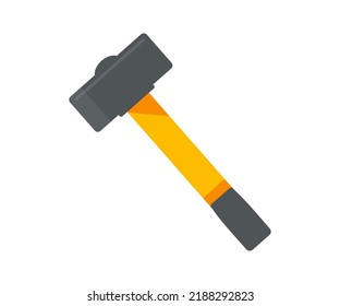 House repair hammer,  simple shape, for graphic design of logo, emblem, symbol, sign, badge, label, stamp logo design. Hammer simple silhouette vector design and illustration.