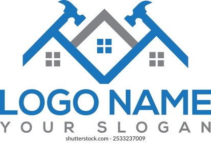 House repair icon logo digain