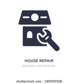house repair icon on white background. Simple element illustration from Buildings concept. house repair icon symbol design.