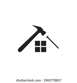 house repair icon vector and tools icon vector