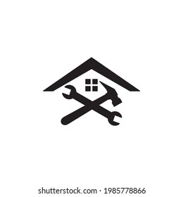 house repair icon vector and tools icon vector