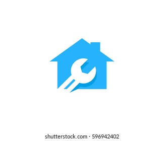 House Repair Logo Design Element