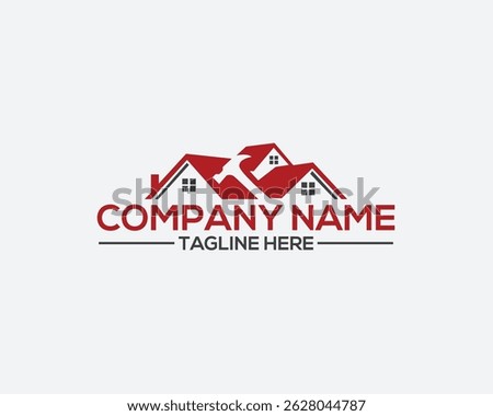House Repair Logo Design template, Roofing vector logo template