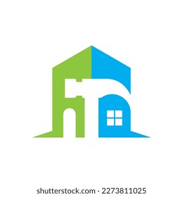 House repair logo images illustration design