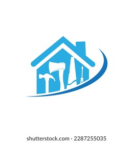 House repair logo images illustration design
