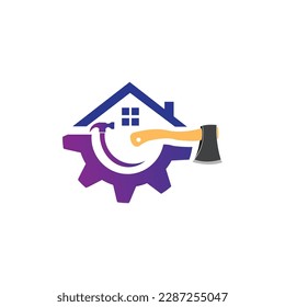 House repair logo images illustration design