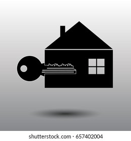 House repair logo. House, Real Estate, Construction, Building Logo. House Vector. Tools icon. Repairs house sign. Home improvement icon.