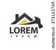 roofing construction logo