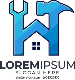 House repair service logo design
