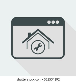 House repair services - Vector icon for computer website or application