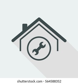 House repair services - Vector web icon
