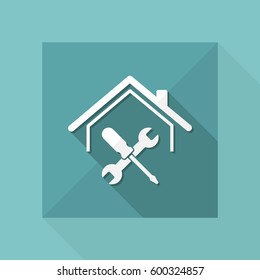 House repair services - Vector web icon