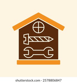 House Repair trendy creative attractive abstract vector illustration colorful useful design.eps