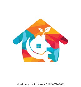 House repair vector logo design template. Home restoration and renovation service logo design.	
