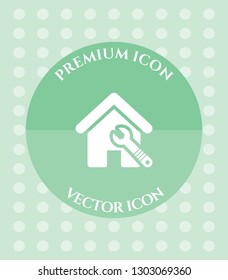 House Repairing Icon for Web. Application, Software & Graphic Design.