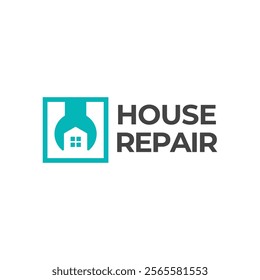 House Repairs logo design template vector illustration. House renovation symbol, icon.