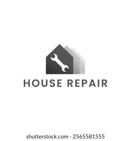 House Repairs logo design template vector illustration. House renovation symbol, icon.