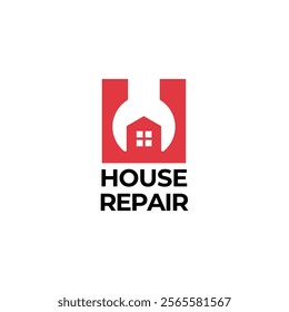 House Repairs logo design template vector illustration. House renovation symbol, icon.