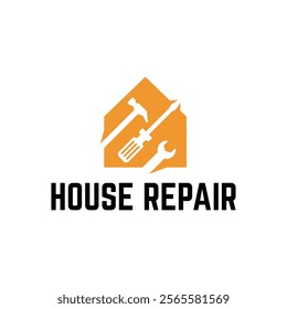 House Repairs logo design template vector illustration. House renovation symbol, icon.