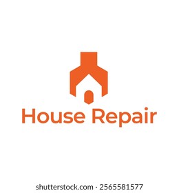 House Repairs logo design template vector illustration. House renovation symbol, icon.