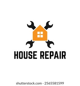 House Repairs logo design template vector illustration. House renovation symbol, icon.