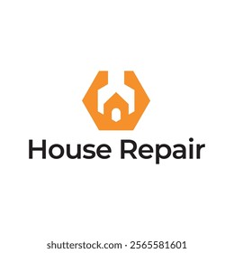 House Repairs logo design template vector illustration. House renovation symbol, icon.