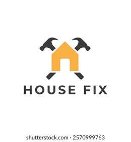 House Repairs logo design template vector illustration. House renovation symbol, icon.