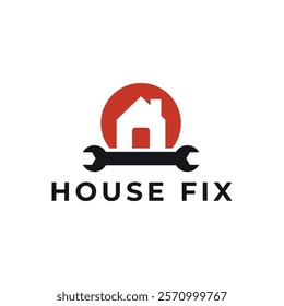 House Repairs logo design template vector illustration. House renovation symbol, icon.