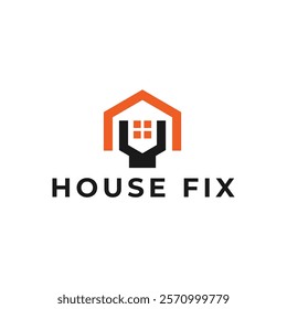 House Repairs logo design template vector illustration. House renovation symbol, icon.