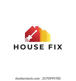 House Repairs logo design template vector illustration. House renovation symbol, icon.