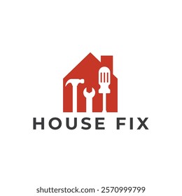 House Repairs logo design template vector illustration. House renovation symbol, icon.