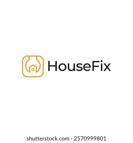 House Repairs logo design template vector illustration. House renovation symbol, icon.