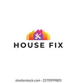 House Repairs logo design template vector illustration. House renovation symbol, icon.