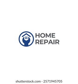 House Repairs logo design template vector illustration. House renovation symbol, icon.
