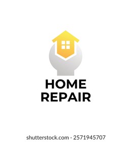 House Repairs logo design template vector illustration. House renovation symbol, icon.