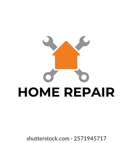 House Repairs logo design template vector illustration. House renovation symbol, icon.