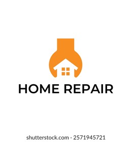 House Repairs logo design template vector illustration. House renovation symbol, icon.