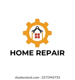 House Repairs logo design template vector illustration. House renovation symbol, icon.