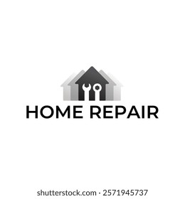 House Repairs logo design template vector illustration. House renovation symbol, icon.