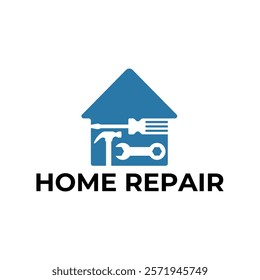 House Repairs logo design template vector illustration. House renovation symbol, icon.