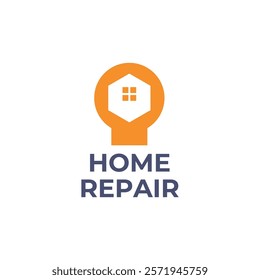 House Repairs logo design template vector illustration. House renovation symbol, icon.