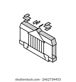 house residence isometric icon vector. house residence sign. isolated symbol illustration