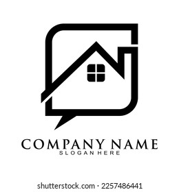 House residence spot vector logo