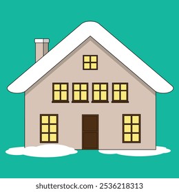 Haus oder Wohnsitz und Winter
