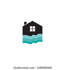 House river logo template vector icon design