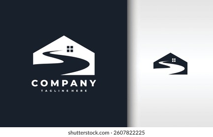 House and Road Logo Design