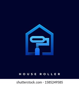 House Roller Illustration Vector Template. Suitable for Creative Industry, Multimedia, entertainment, Educations, Shop, and any related business
