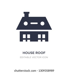 house roof icon on white background. Simple element illustration from Buildings concept. house roof icon symbol design.
