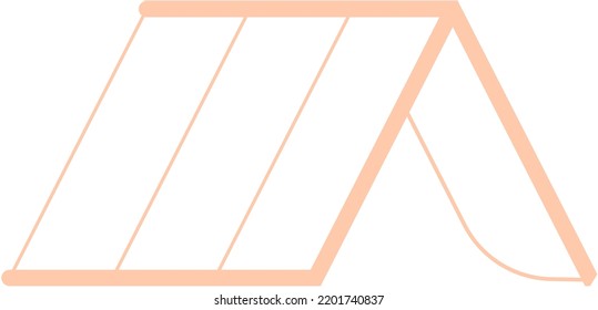 House Roof Icon Outline Isolated on White Background. Minimal House Logo Vector