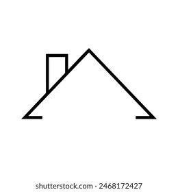 House Roof icon vector. Roof illustration sign. Housetop symbol. Carpet logo.